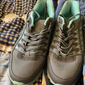 Fila Gray and Mint Green Women's Sneakers